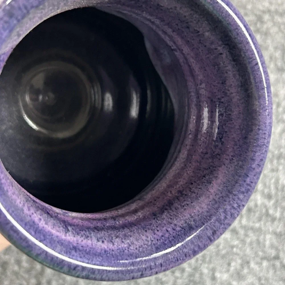 Vintage Stoneware Wench Renaissance 1997 Purple Goblet Chalice Cup‎ Minnesota